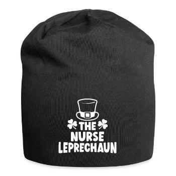 Die Krankenschwester Leprechaun - Jersey-Beanie - Schwarz - Vorne