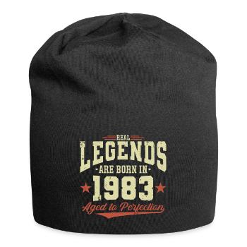 Les légendes sont nées en 1983 - Bonnet en jersey - noir - Devant