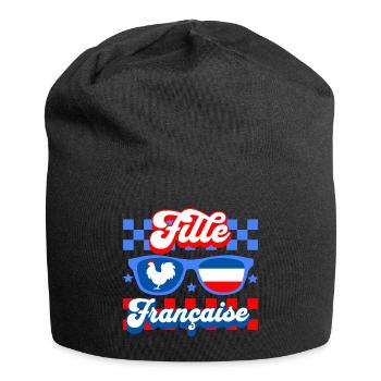 Französische Frau Stolz darauf, Französin zu sein - Jersey-Beanie - Schwarz - Vorne