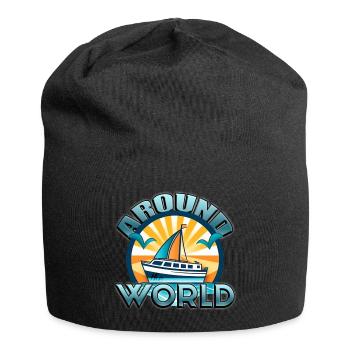 Around the World Segelschiff - Jersey-Beanie - Schwarz - Vorne