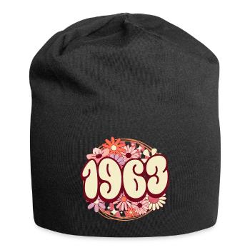 Fête Anniversaire Femme 1963 60 Ans Anniversaire - Bonnet en jersey - noir - Devant
