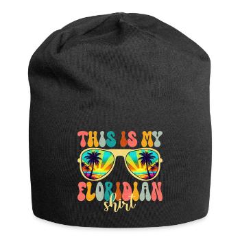 Loves Florida Summer Vacation - Jersey Beanie - black - Front