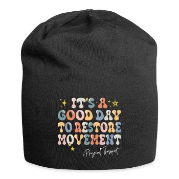 Ein guter Tag Motivation Physiotherapeut - Jersey-Beanie - Schwarz - Vorne