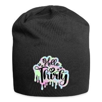 Célébrer 30ème Anniversaire Femme 30 Ans Tie Dye - Bonnet en jersey - noir - Devant