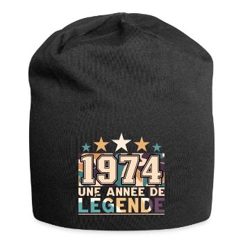Année De Légende 1974 50 Ans Anniversaire - Bonnet en jersey - noir - Devant