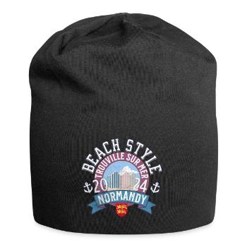 Beach style Normandy Trouville - Bonnet en jersey - noir - Devant
