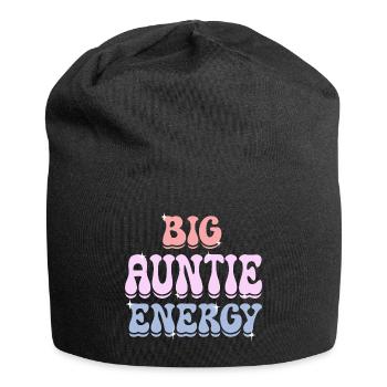 Tante voller Energie Humor Tante Leben - Jersey-Beanie - Schwarz - Vorne