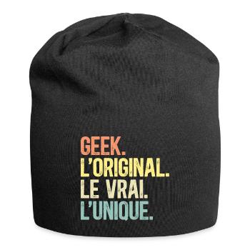 Geek L'Original Le Vrai L'Unique Homme Gameur - Bonnet en jersey - noir - Devant
