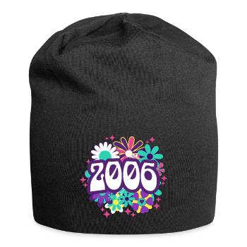 Rétro Groovy Année 2006 Femme 18 Ans Anniversaire - Bonnet en jersey - noir - Devant