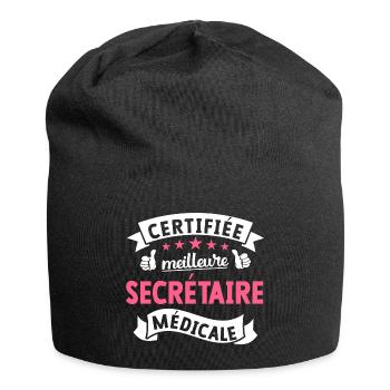 Meilleure Secrétaire Médicale Cadeau Secrétaire - Bonnet en jersey - noir - Devant