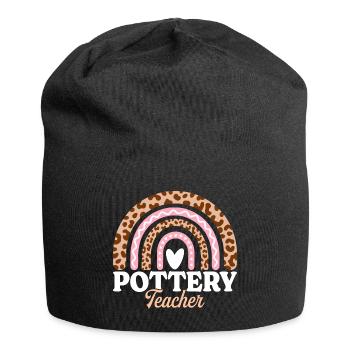 Arc-En-Ciel Prof Femme Enseignante De Poterie - Bonnet en jersey - noir - Devant