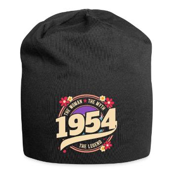 Jahr 1954 Die Legende 70 Jahre Jubiläum - Jersey-Beanie - Schwarz - Vorne