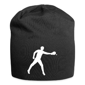 Joueurs de tennis de table - Bonnet en jersey - noir - Devant