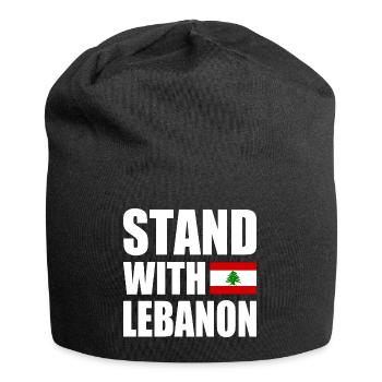STAND WITH LEBANON - Jersey Beanie - black - Front