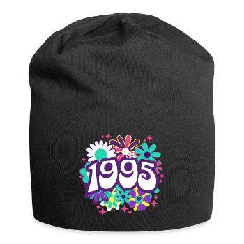 Retro Groovy Year 1995 Women 30 Years Birthday - Jersey Beanie - black - Front