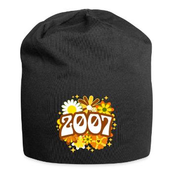 Rétro Groovy Année 2007 Femme 18 Ans Anniversaire - Bonnet en jersey - noir - Devant