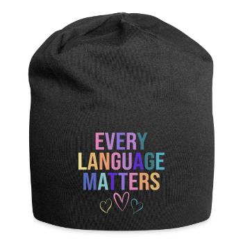 Ausbildung Bilingualer Humorlehrer - Jersey-Beanie - Schwarz - Vorne