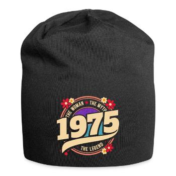 Millésime 1975 Légende 50 Ans Anniversaire Femme - Bonnet en jersey - noir - Devant