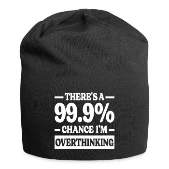 I think too sarcastic humor - Jersey Beanie - black - Front
