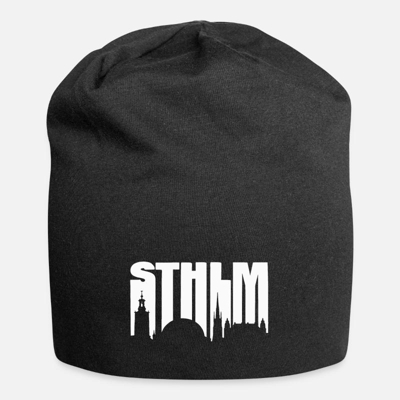STHLM - Jersey-Beanie - Schwarz