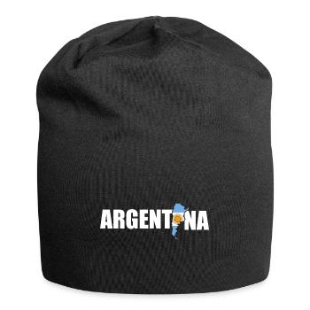 Argentinien - Jersey-Beanie - Schwarz - Vorne