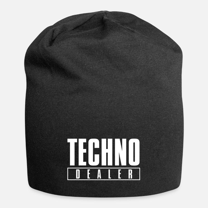 Techno-Händler - Jersey-Beanie - Schwarz