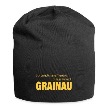 Therapie GRAINAU - Jersey-Beanie - Schwarz - Vorne