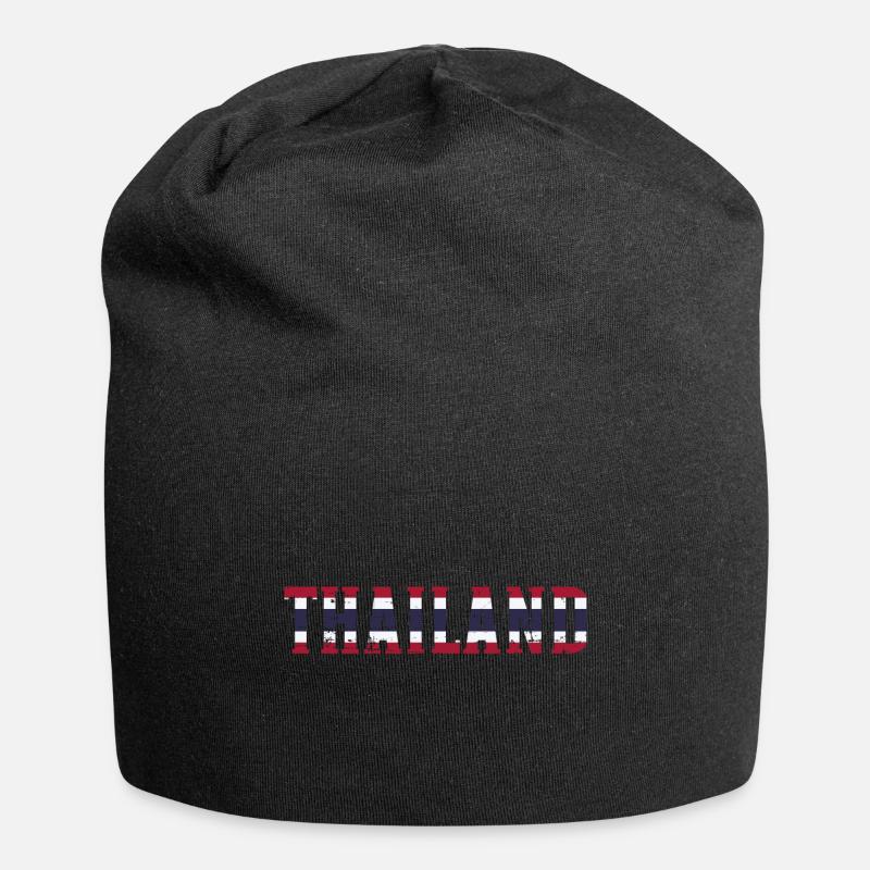 Thailand - Jersey-Beanie - Schwarz