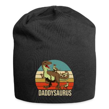 daddy saurus daddysaurus Citation graphique - Bonnet en jersey - noir - Devant