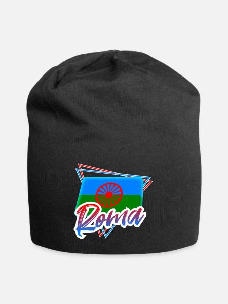 Roma - Jersey-Beanie - Schwarz