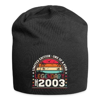 Legend June 2003 19th Birthday Gift Men - Jersey Beanie - black - Front