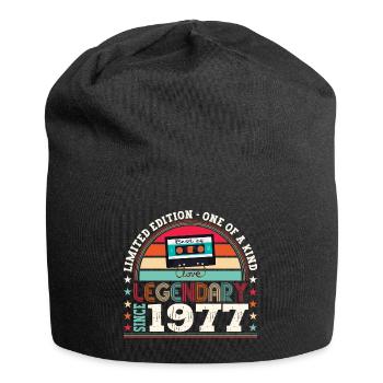 Legendary 1977 45th Birthday Gift Men - Fun - Jersey Beanie - black - Front