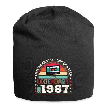 Legendary 1987 35th Birthday Gift Men - Fun - Jersey Beanie - black - Front
