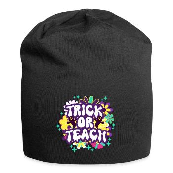 Trick oder Teach Halloween Kostüm für Frauen - Jersey-Beanie - Schwarz - Vorne