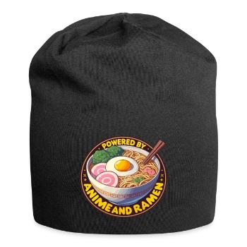 Propulsé par l’anime et les ramen - Bonnet en jersey - noir - Devant