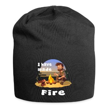 Outdoor-Mann - Jersey-Beanie - Schwarz - Vorne
