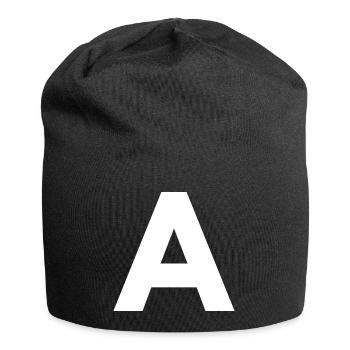 A - Bonnet en jersey - noir - Devant