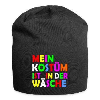 mein kostüm ist in der wäsche - Jersey-Beanie - Schwarz - Vorne