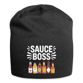 Chef of Sauces Humor Barbecue - Jersey Beanie - black - Front