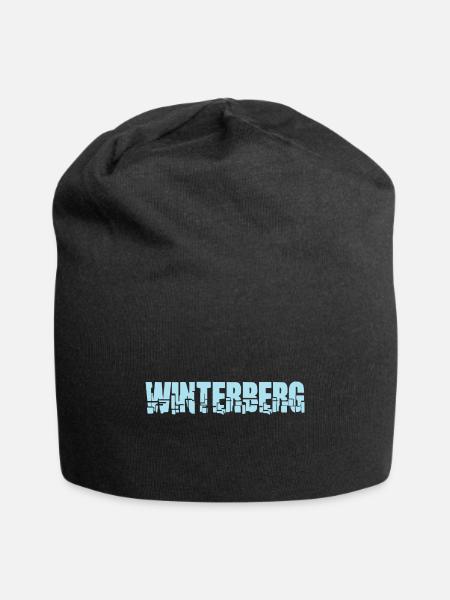 WINTERBERG - Jersey-Beanie - Schwarz