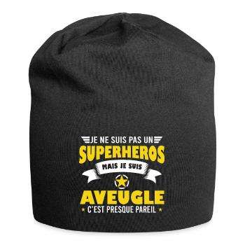 Aveugle cadeau drôle fierté handicap non voyant - Bonnet en jersey - noir - Devant