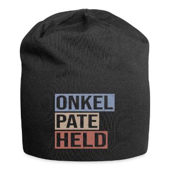 Patenonkel Held Geschenk für Onkel - Jersey-Beanie - Schwarz - Vorne