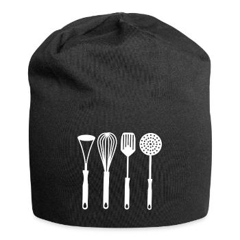 Kitchen utensils - Jersey Beanie - black - Front