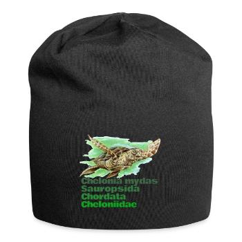 GREEN SEA TURTLE - Jersey Beanie - black - Front