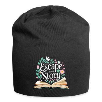 Book lover Reading fan - Jersey Beanie - black - Front