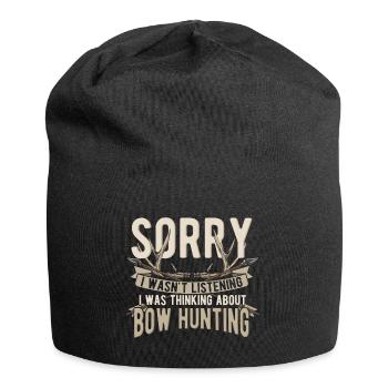 Bogenjagd | Bogenschießen | Pfeil und Bogen - Jersey-Beanie - Schwarz - Vorne
