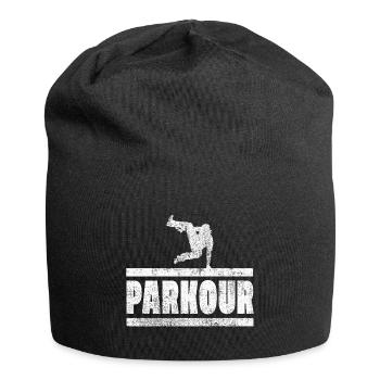 Parkour Freerunning Sport Sport Sports extrêmes - Bonnet en jersey - noir - Devant