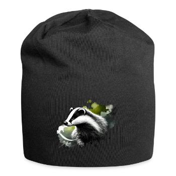 Colorful Watercolor Shaving Brush - Jersey Beanie - black - Front