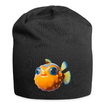 Sweet puffer fish - Jersey Beanie - black - Front