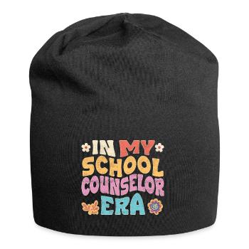 In my school counselor era - Jersey-Beanie - Schwarz - Vorne